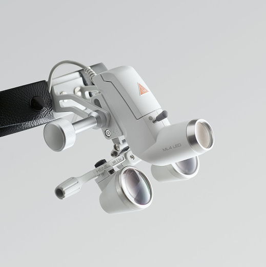 Налобный осветитель Heine ML 4 LED в комплекте с лупами